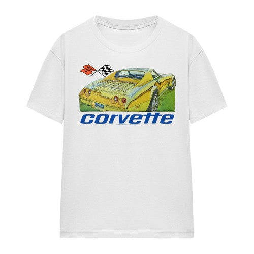 Front - Chevrolet Womens/Ladies Corvette 74 T-Shirt