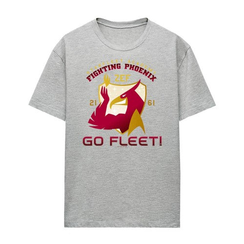 Front - Star Trek Womens/Ladies Fighting Phoenix Heather T-Shirt
