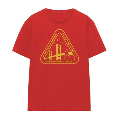 Front - Star Trek Womens/Ladies Gold Academy T-Shirt
