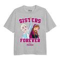 Front - Frozen Girls Sisters Forever Heather T-Shirt