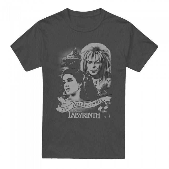 Front - Labyrinth Unisex Adult Heather 25th Anniversary T-Shirt