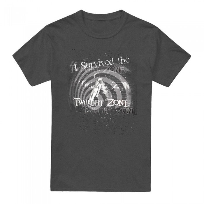 Front - The Twilight Zone Unisex Adult I Survived Heather T-Shirt