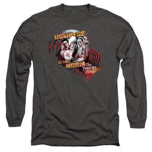 Front - The Twilight Zone Unisex Adult The Norm Heather Long-Sleeved T-Shirt