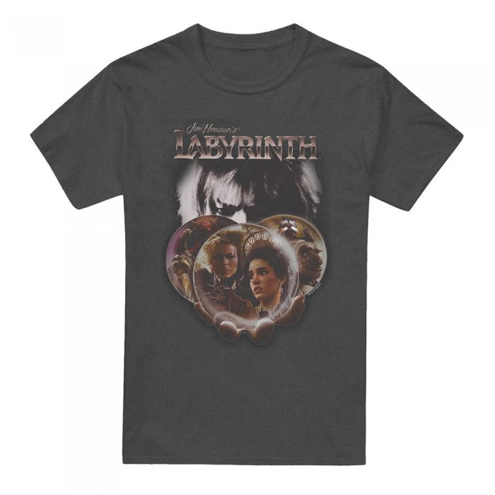 Front - Labyrinth Unisex Adult Globe Heather T-Shirt