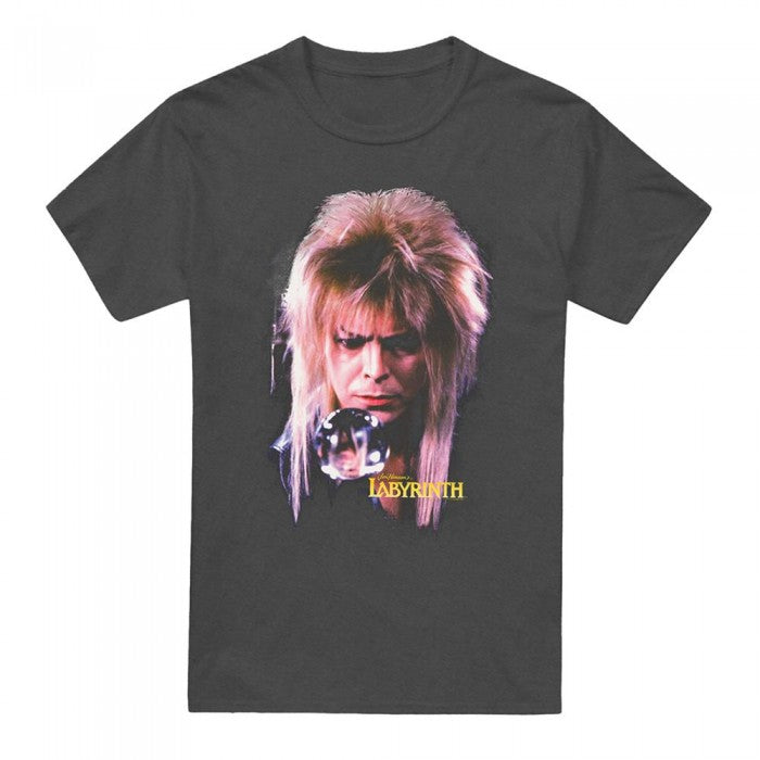 Front - Labyrinth Unisex Adult Jareth The Goblin King Heather T-Shirt