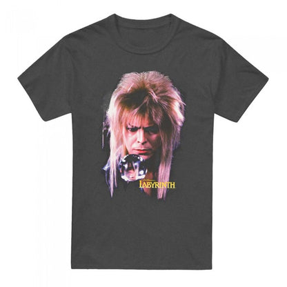 Front - Labyrinth Unisex Adult Jareth The Goblin King Heather T-Shirt