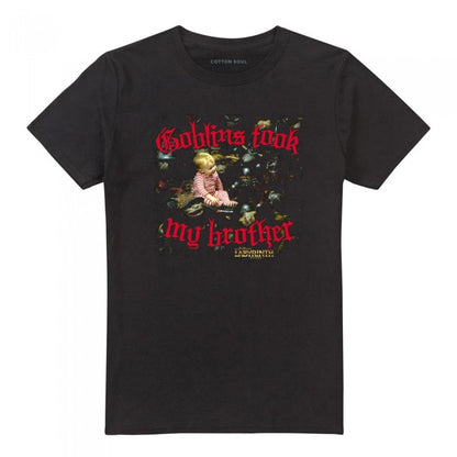 Front - Labyrinth Unisex Adult Goblins Took My Brother T-Shirt