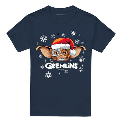 Front - Gremlins Unisex Adult Gizmo Hat Christmas T-Shirt