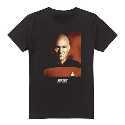 Front - Star Trek Mens Picard Portrait T-Shirt
