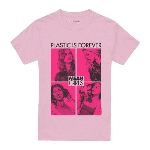Front - Mean Girls Unisex Adult Plastic Is Forever T-Shirt