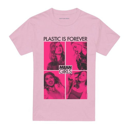 Front - Mean Girls Unisex Adult Plastic Is Forever T-Shirt
