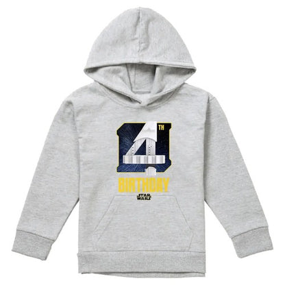 Front - Star Wars Childrens/Kids Heather Relaxed Fit 4th Birthday Hoodie