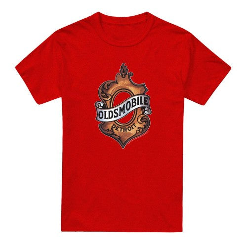 Front - Oldsmobile Unisex Adult Detroit Emblem Heather T-Shirt