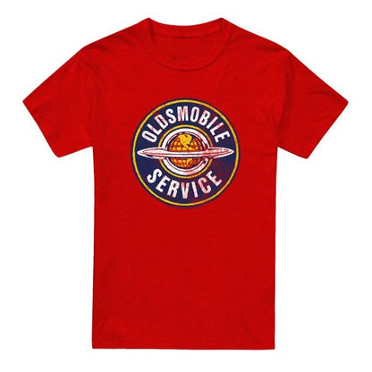 Front - Oldsmobile Unisex Adult Service Vintage Heather T-Shirt