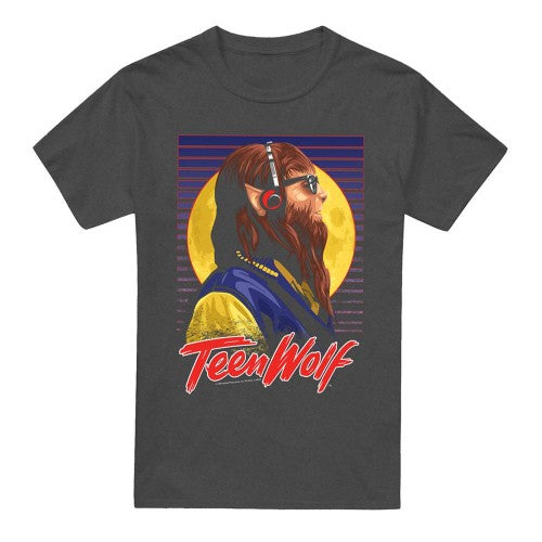 Front - Teen Wolf Unisex Adult Headphones Heather T-Shirt