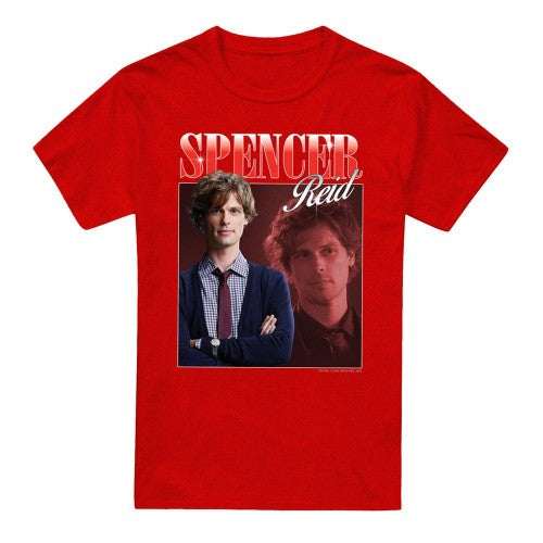 Charcoal - Front - Criminal Minds Unisex Adult Bootleg Spencer Reid Heather T-Shirt