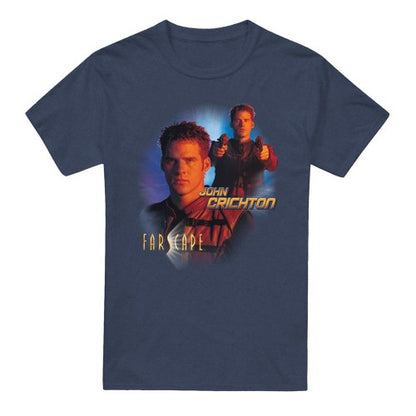 Front - Farscape Unisex Adult John Crichton Heather T-Shirt
