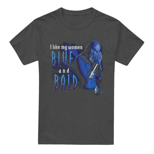 Front - Farscape Unisex Adult Blue And Bald Heather T-Shirt