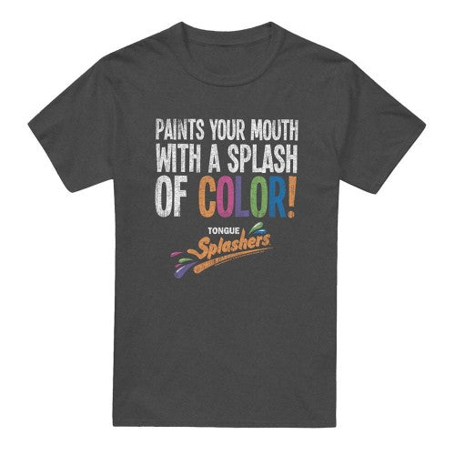 Front - Dubble Bubble Unisex Adult Paints Your Mouth Heather T-Shirt