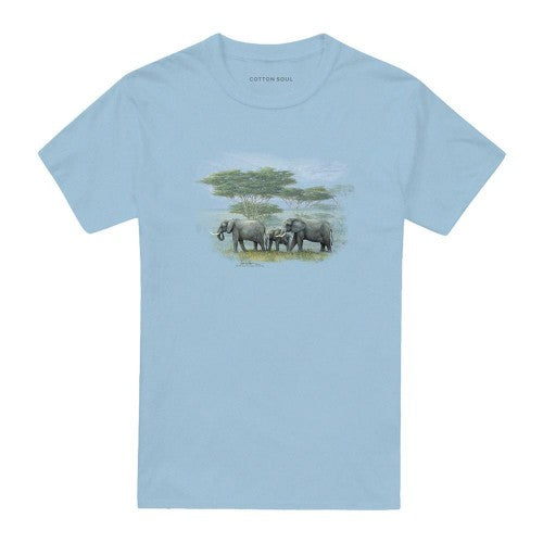 Front - Wildlife Unisex Adult Heart Of Africa Heather T-Shirt