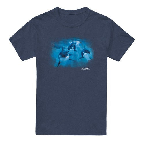 Front - Wildlife Unisex Adult Pod Of Orcas Heather T-Shirt