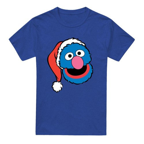 Front - Sesame Street Unisex Adult One Colour Logo Heather T-Shirt