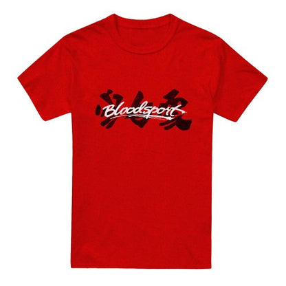 Front - Bloodsport Unisex Adult Kanji Heather T-Shirt