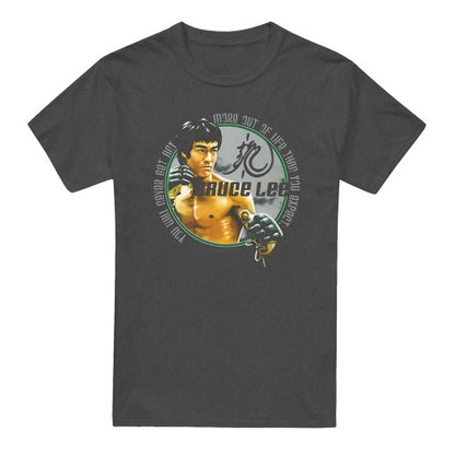 Front - Bruce Lee Unisex Adult Expectations Heather T-Shirt