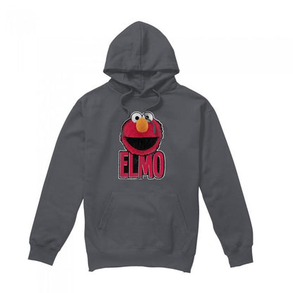 Front - Sesame Street Unisex Adult Elmo Smile Hoodie