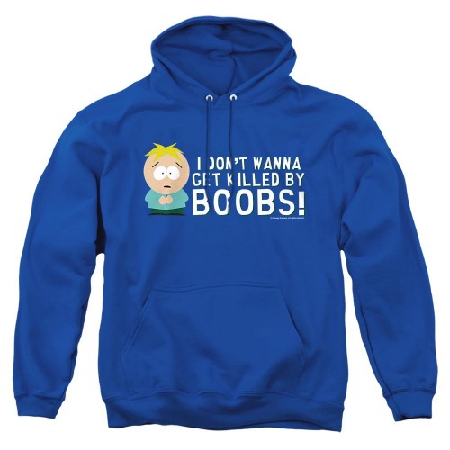 Front - South Park Unisex Adult Killed By Boobs Hoodie