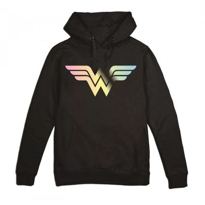 Front - Wonder Woman Womens/Ladies Gradient Logo Hoodie