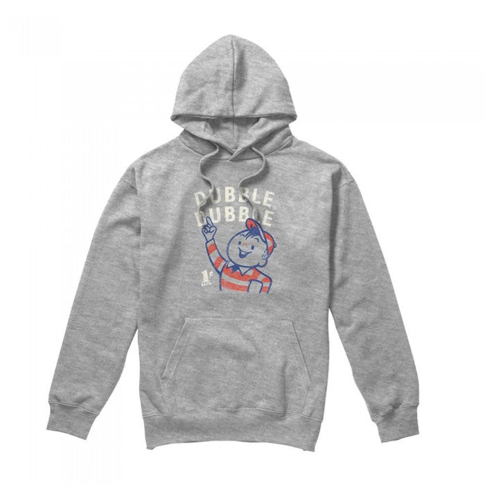 Front - Dubble Bubble Unisex Adult Finger Pointing Heather Hoodie