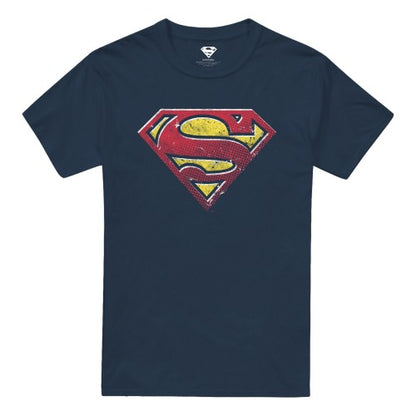 Front - Superman Mens Pop Art Logo T-Shirt