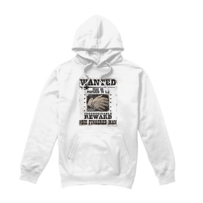 Front - The Princess Bride Unisex Adult Wanted 6 Fingered Man Hoodie