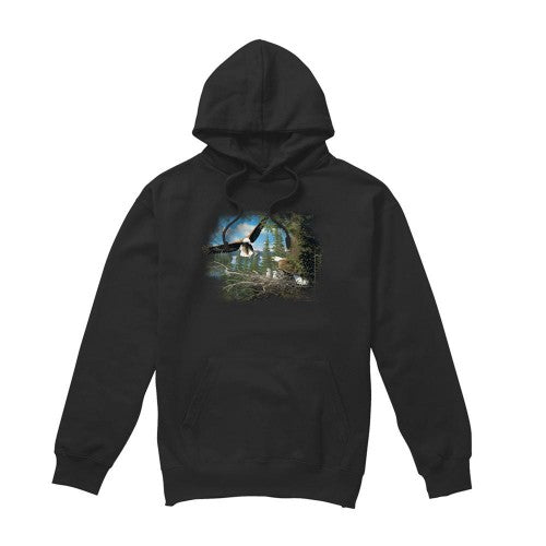 Front - Wildlife Unisex Adult Bald Eagles Hoodie