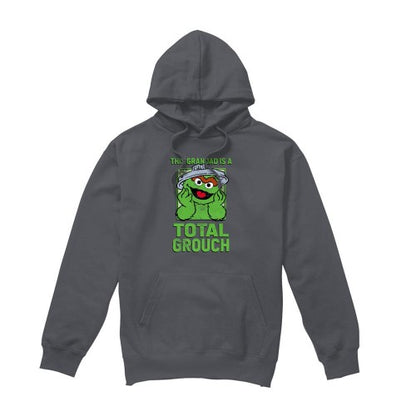 Front - Sesame Street Unisex Adult This Dad Is A Total Oscar The Grouch Fathers Day Hoodie