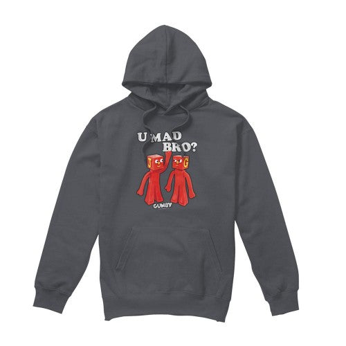Front - Gumby Unisex Adult U Mad Bro Hoodie