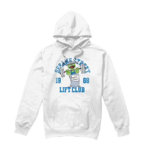 Front - Sesame Street Unisex Adult Lift Club Oscar The Grouch Hoodie