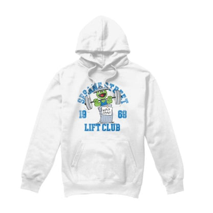Front - Sesame Street Unisex Adult Lift Club Oscar The Grouch Hoodie