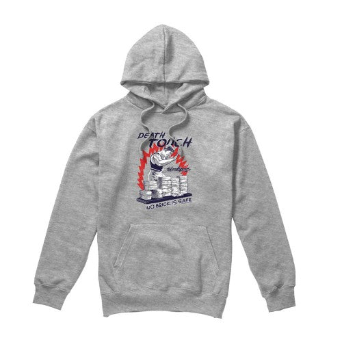 Front - Bloodsport Unisex Adult Death Touch Heather Hoodie