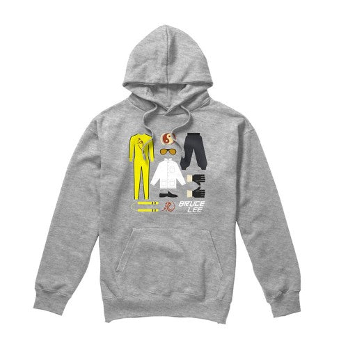 Front - Bruce Lee Unisex Adult Gift Set Heather Hoodie