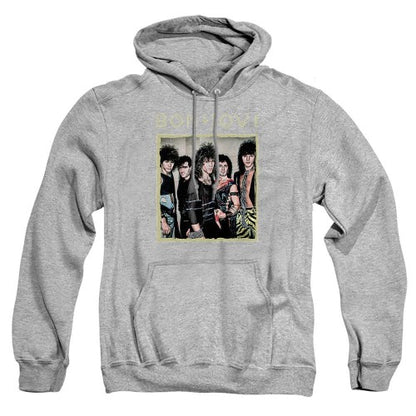 Front - Bon Jovi Unisex Adult Framed Heather Hoodie