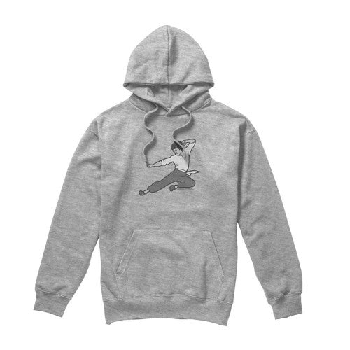 Front - Bruce Lee Unisex Adult The Signature Move Heather Hoodie