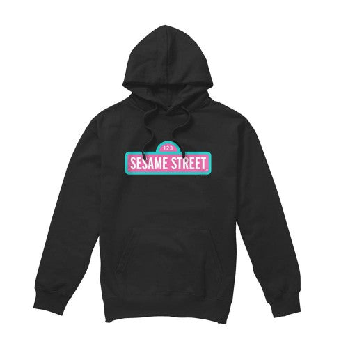 Front - Sesame Street Unisex Adult Logo Hoodie