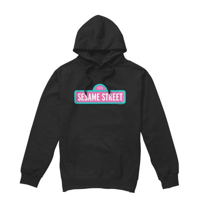 Front - Sesame Street Unisex Adult Logo Hoodie