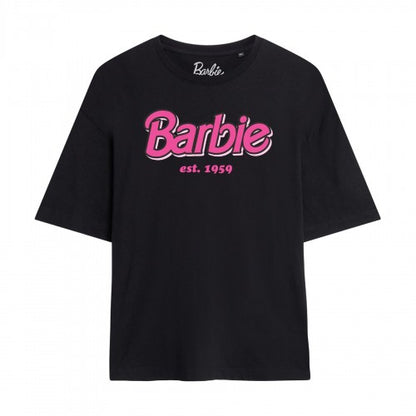 Front - Barbie Womens/Ladies Est 1959 Oversized T-Shirt