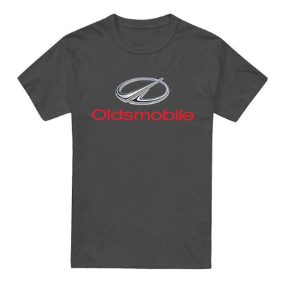 Front - Oldsmobile Unisex Adult Logo Heather Modern T-Shirt