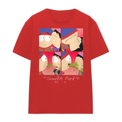 Front - South Park Womens/Ladies Kyle & Wendy Valentine`s Day T-Shirt
