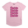 Front - Barbie Womens/Ladies Repeat Logo Regular T-Shirt