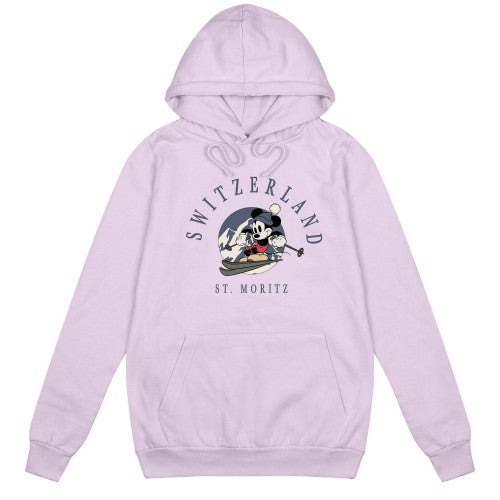 Front - Disney Womens/Ladies St Mortiz Mickey Mouse Hoodie